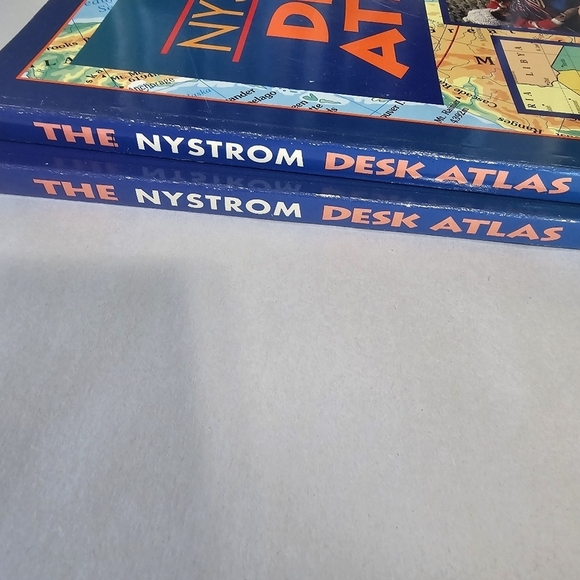1994‎ The Nystrom Desk Atlas Paperback By Staff of Publisher - Set Of 2 - Picture 5 of 10